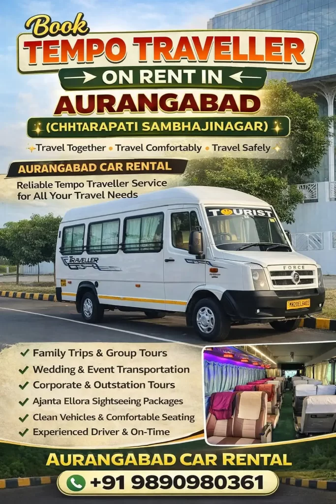 Tempo Traveller on Rent in Aurangabad Chhatrapati Sambhajinagar